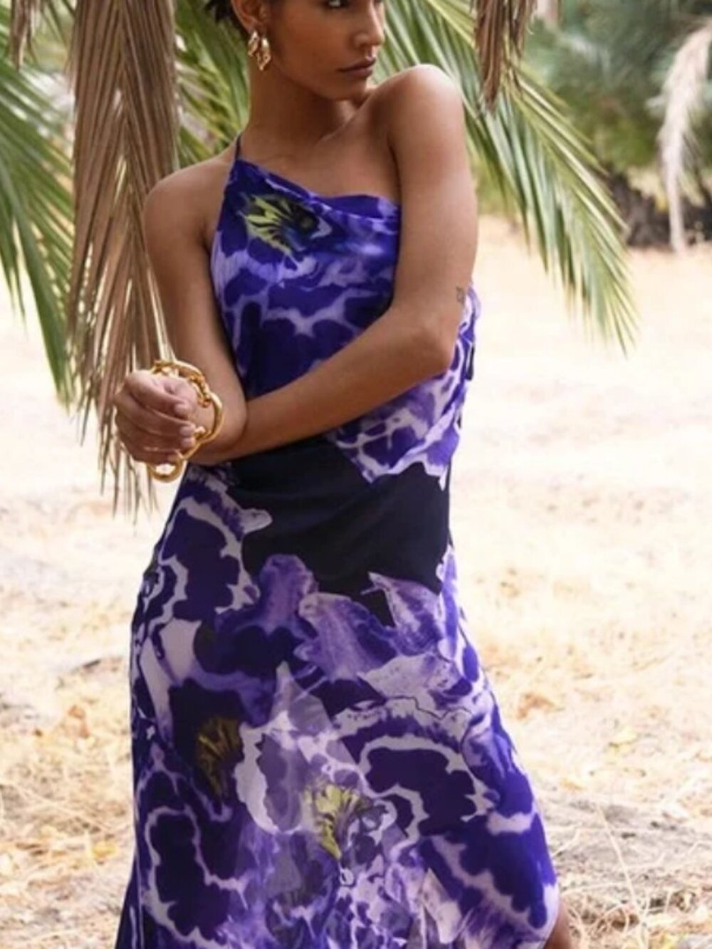 RAT and BOA Simonetta dress - Purple one shoulder maxi gown - Size XS - Picture 3 of 3